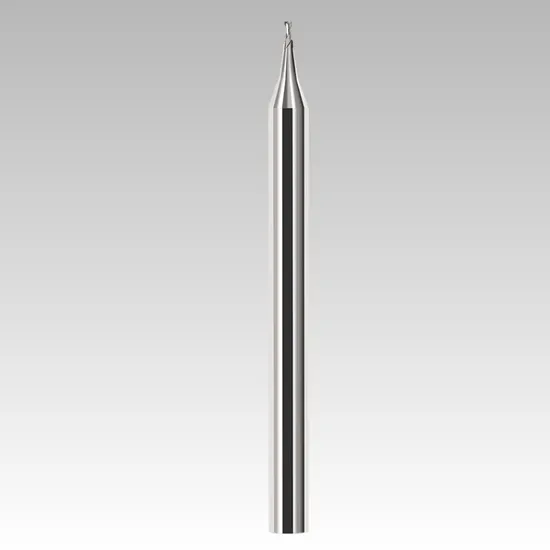 Tungsten Steel Coated Micro-Diameter Milling Cutters – Flat-Bottom and Ball End Versions